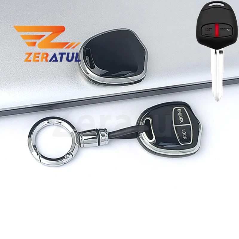 2 3 Buttons TPU Car Key Case Cover Auto Shell Fob Holder Keyless Fit for Mitsubishi Outlander Galant Pajero Sport Lancer EX ASX