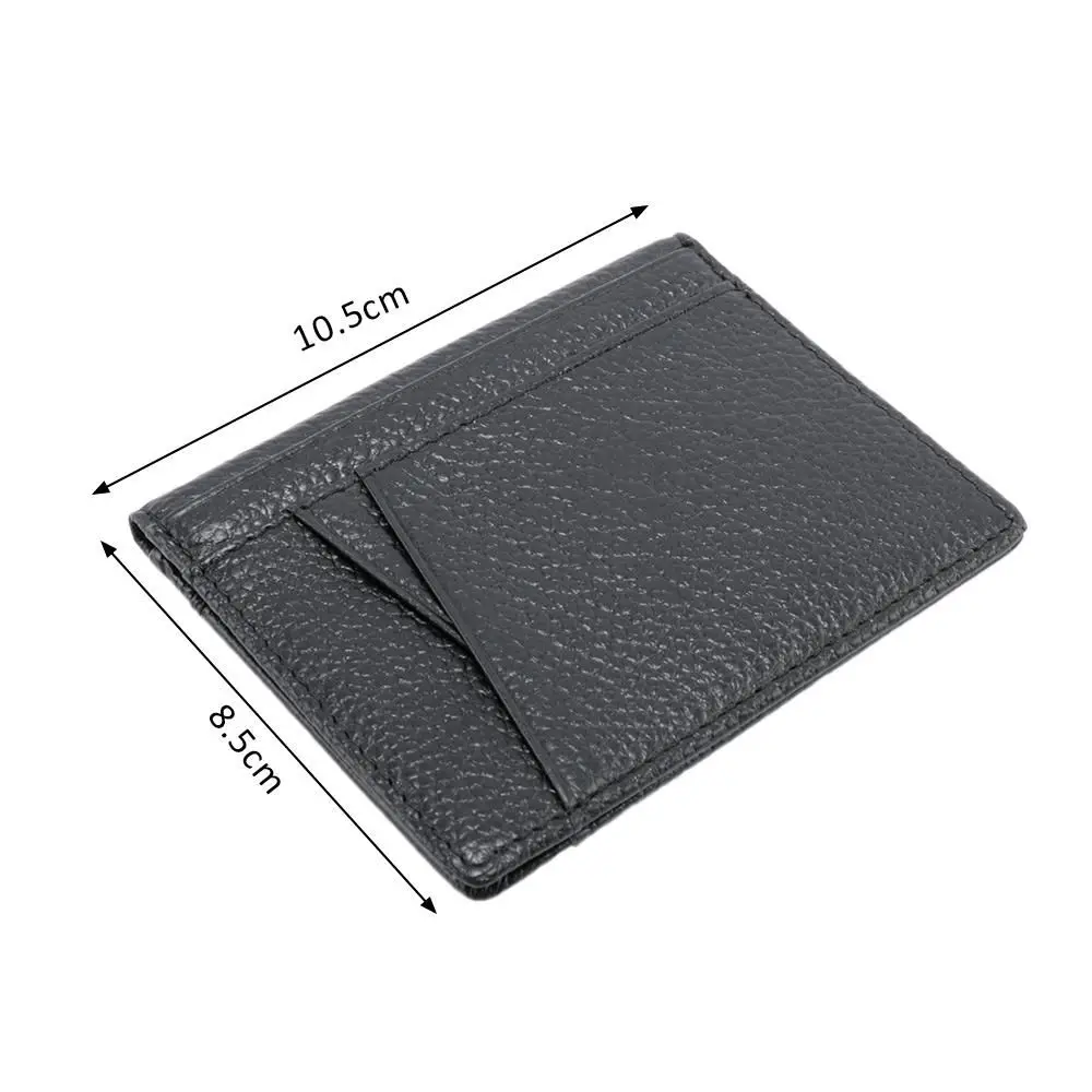 Bag Soft with 8 Card Slots for Driver License Bifold Purse Super Slim Credit Card Holders Men Wallet Genuine Leather