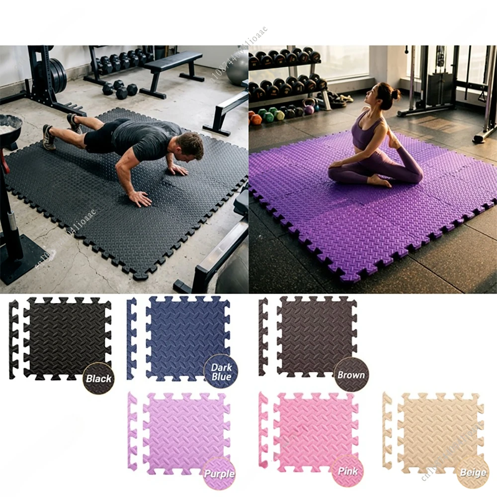 Spezielle Fitnessmatte - 8/12/16-teilige ineinandergreifende Sportmatte 30x30x1CM Puzzle-Fitnessmatte Schutzmatte für Fitness- und Yoga-Ausrüstung
