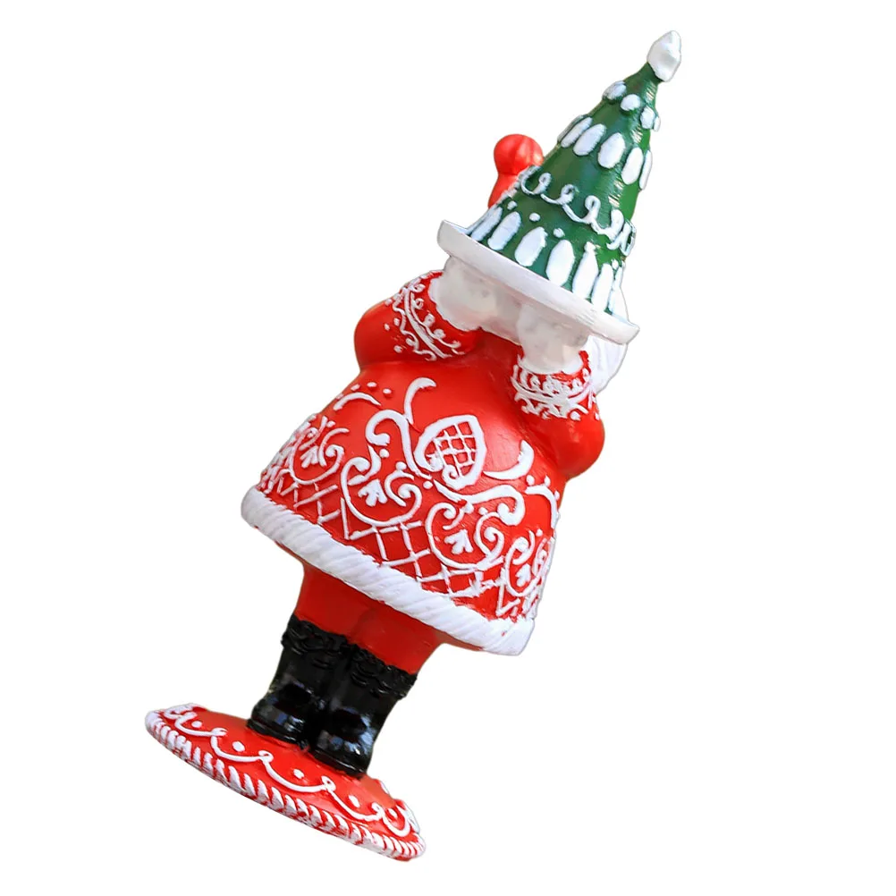 

Resin Handicraft Ornaments Mini Figurine Decor Small Decoration Christmas Miniatures Craft Santa Model Garden Charm