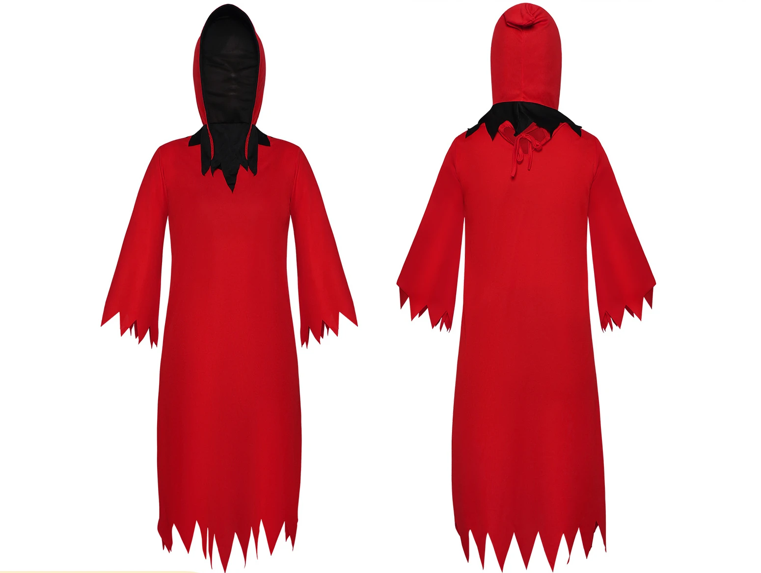 Halloween Adult Women Men Demon Horror Movie Demon Death Red Cloak Cape Costume Cosplay Fancy Dress Party Accessories Props