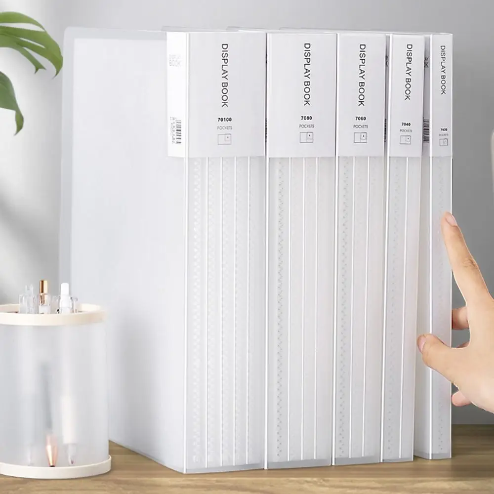 

Large Capacity A4 File Folder Transparent Waterproof Paper Organizer 20/30/40/60/80/100 Sheets Dustproof Document Container
