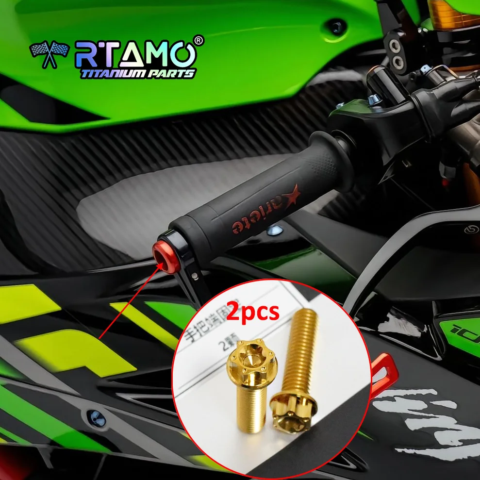 RTAMO Gr5 Titanium Screw Yoke Nut for Kawasaki ZX-10R Oil Tank Bodycover Windshield Brake Pump Switch Bolt Upgrade Kit