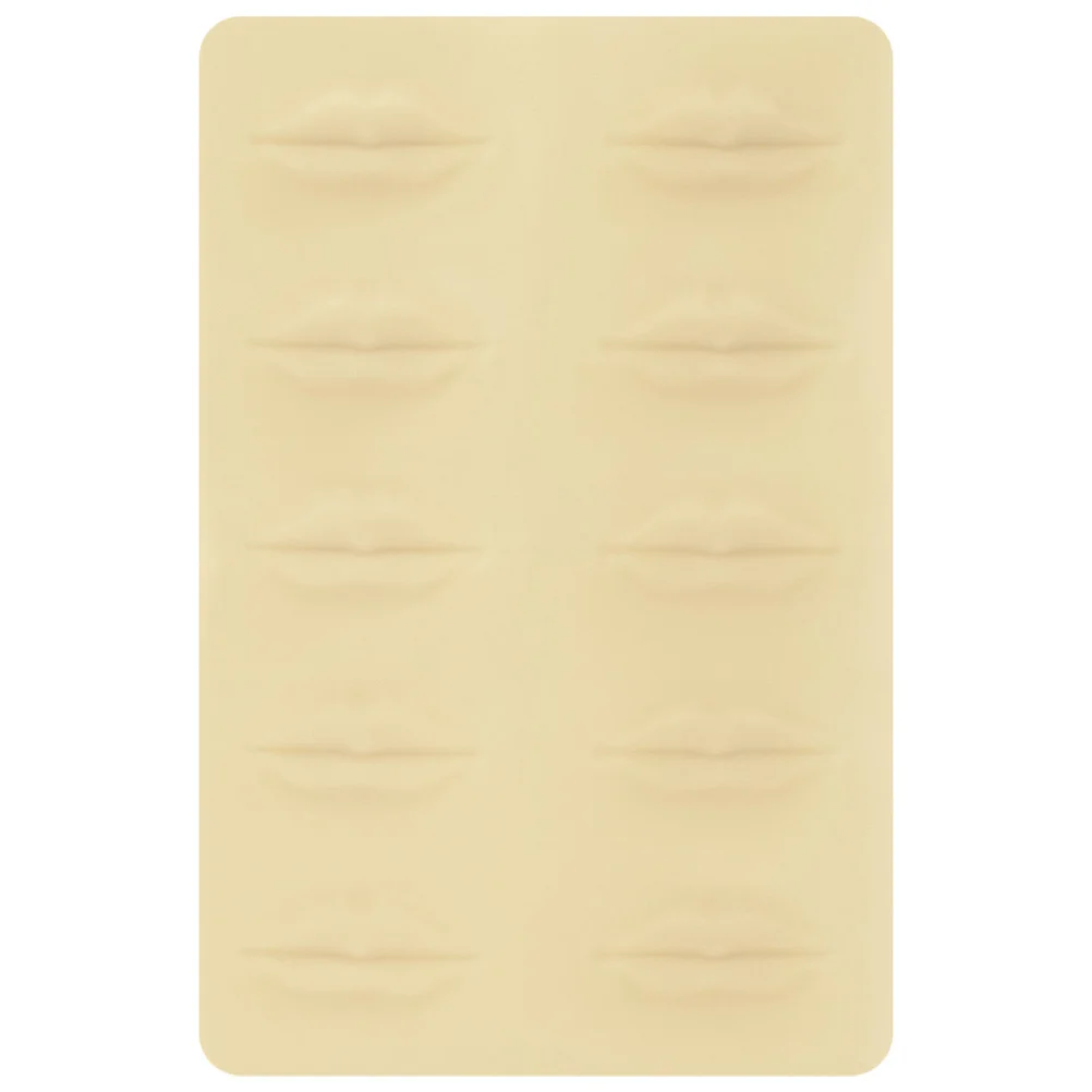 

High Quality Silicone Lip Tattoo Practice Skin Double Sided Design for Beginners and Microblading Lip Embroidery Supplies