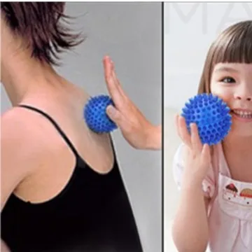 3PCS Durable PVC Spiky Massage Ball Trigger Point Fitness Hand Foot Pain Relief Plantar Fasciitis Reliever Hedgehog 7cm Balls