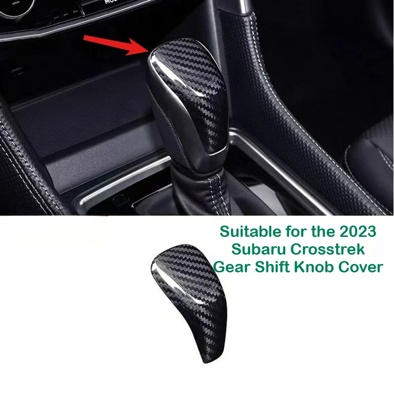 

For 2023 Subaru Crosstrek Gear Shift Knob Cover Carbon Fiber Pattern Interior Trim