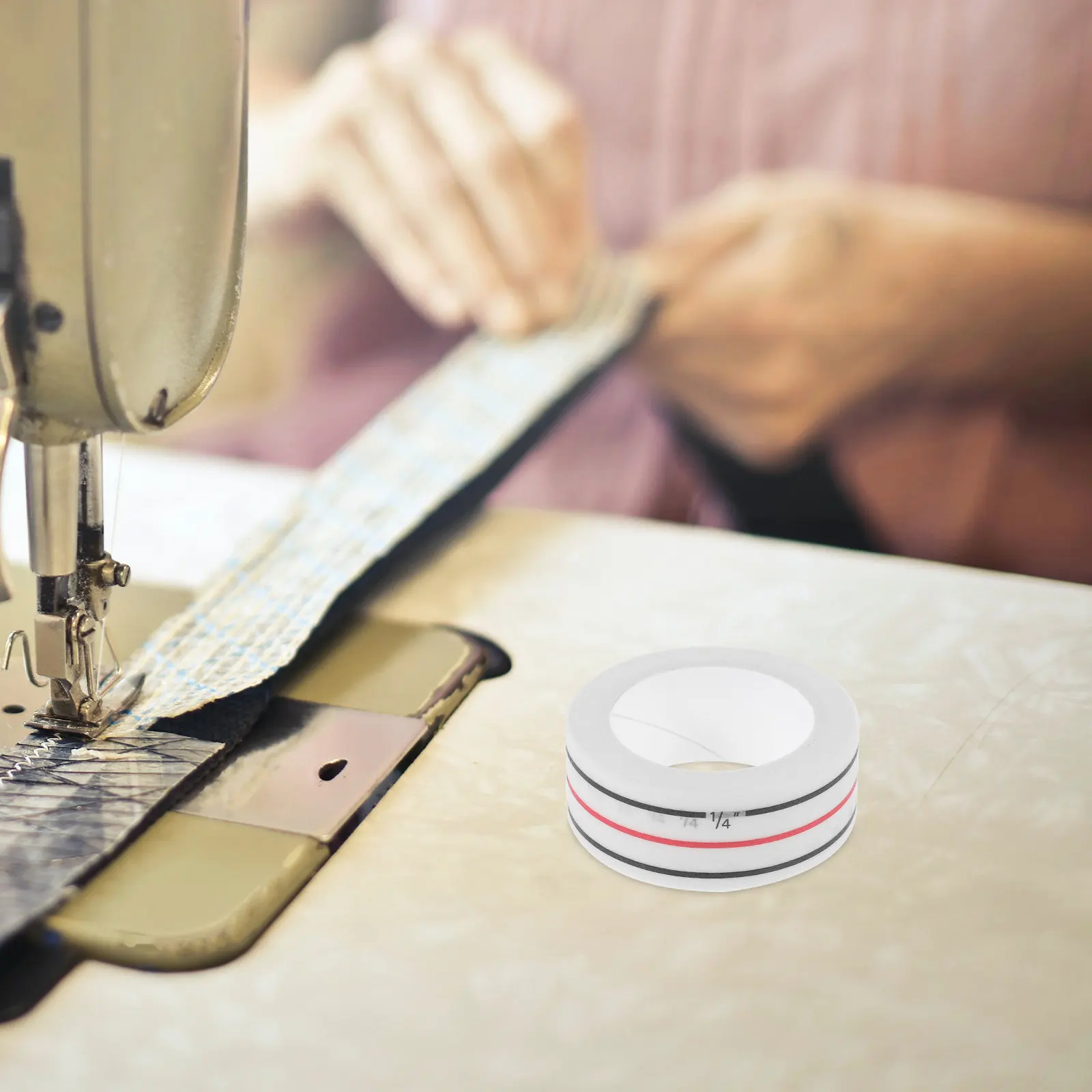 Sewing Basting Tape 2 Rolls Tearable Diagonal Seam Marking Tape for Fabric Stitching and Tailoring
