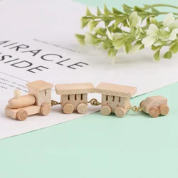 1Pc 1:12 Dollhouse Miniatura De Madeira Trem Simulação Modelo Brinquedo Boneca Casa Decoração