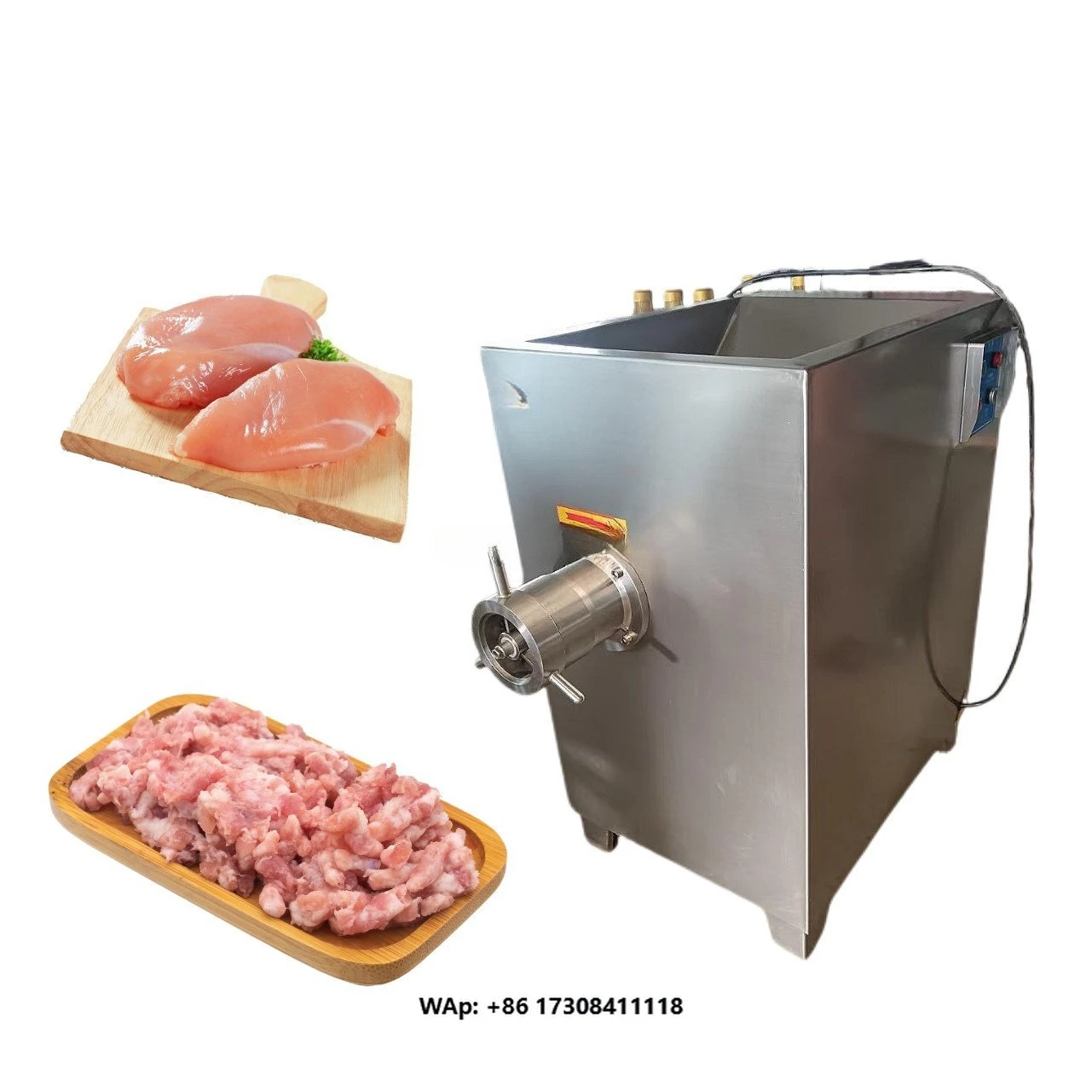 Commercial Stainless Frozen Meat Mincer Meat Grinder and Sausage Maker Mixer Machine
