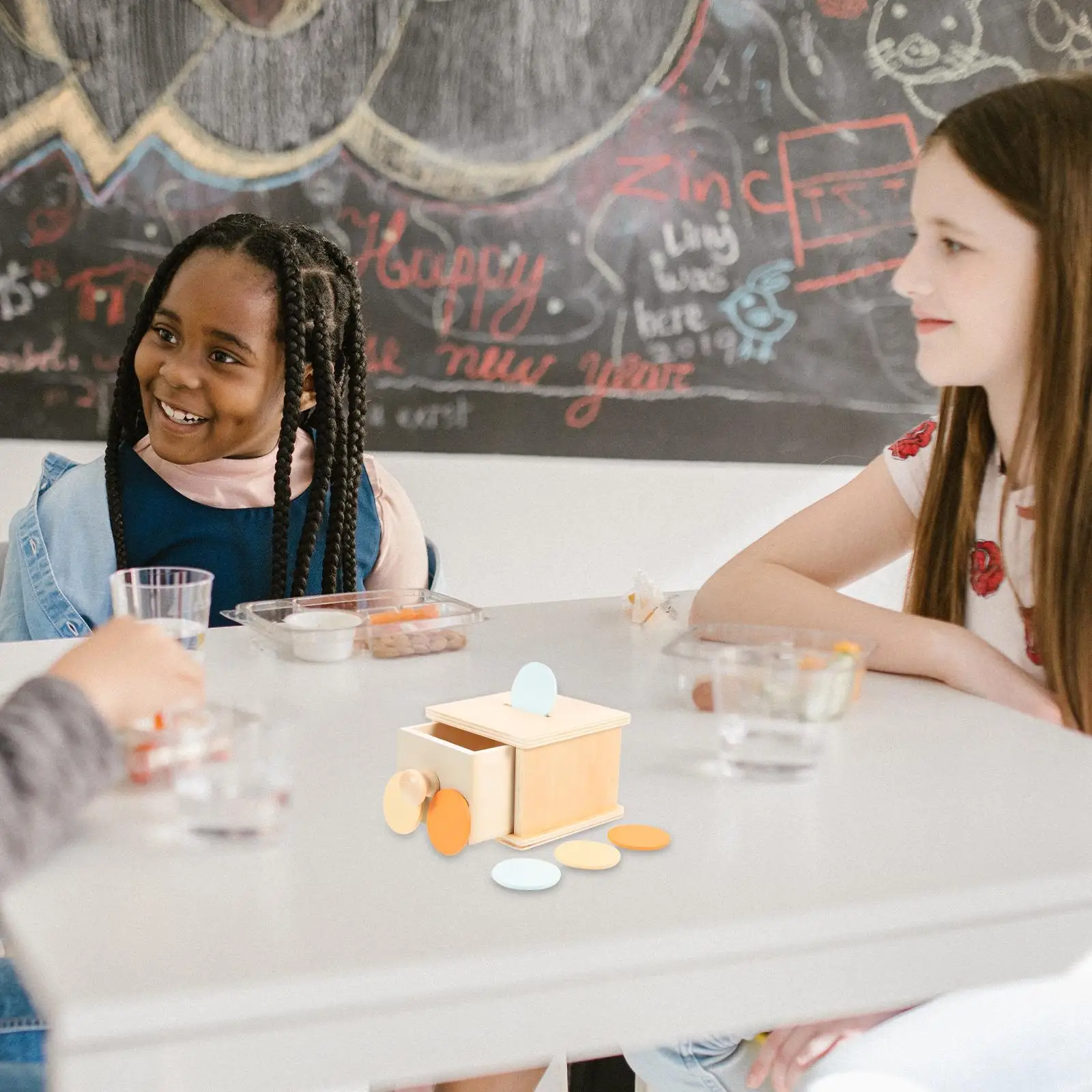 Moneda de madera para niños, herramienta educativa, habilidades motoras finas, juguete educativo para niños pequeños, aprendizaje, juego intelectual