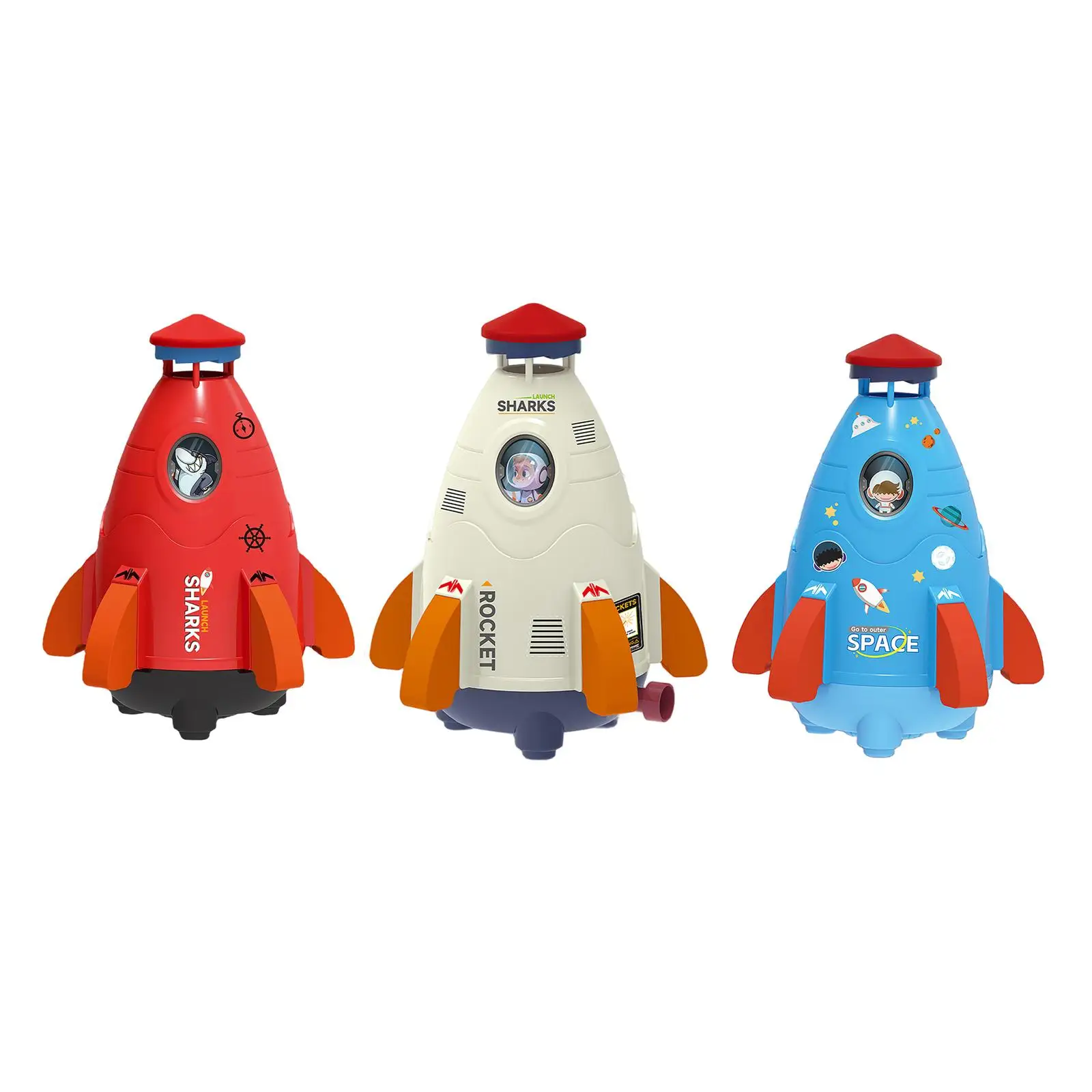 Water spray Rocket Shaped Toy for Diving Practice Schools Boys Girls