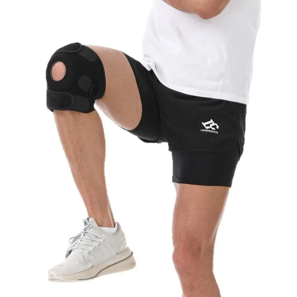 

Elastic Knee Support Brace Breathable Leg Brace Protector Knee Pad Ajustable Strap Safety Kneepad Patella Men Women