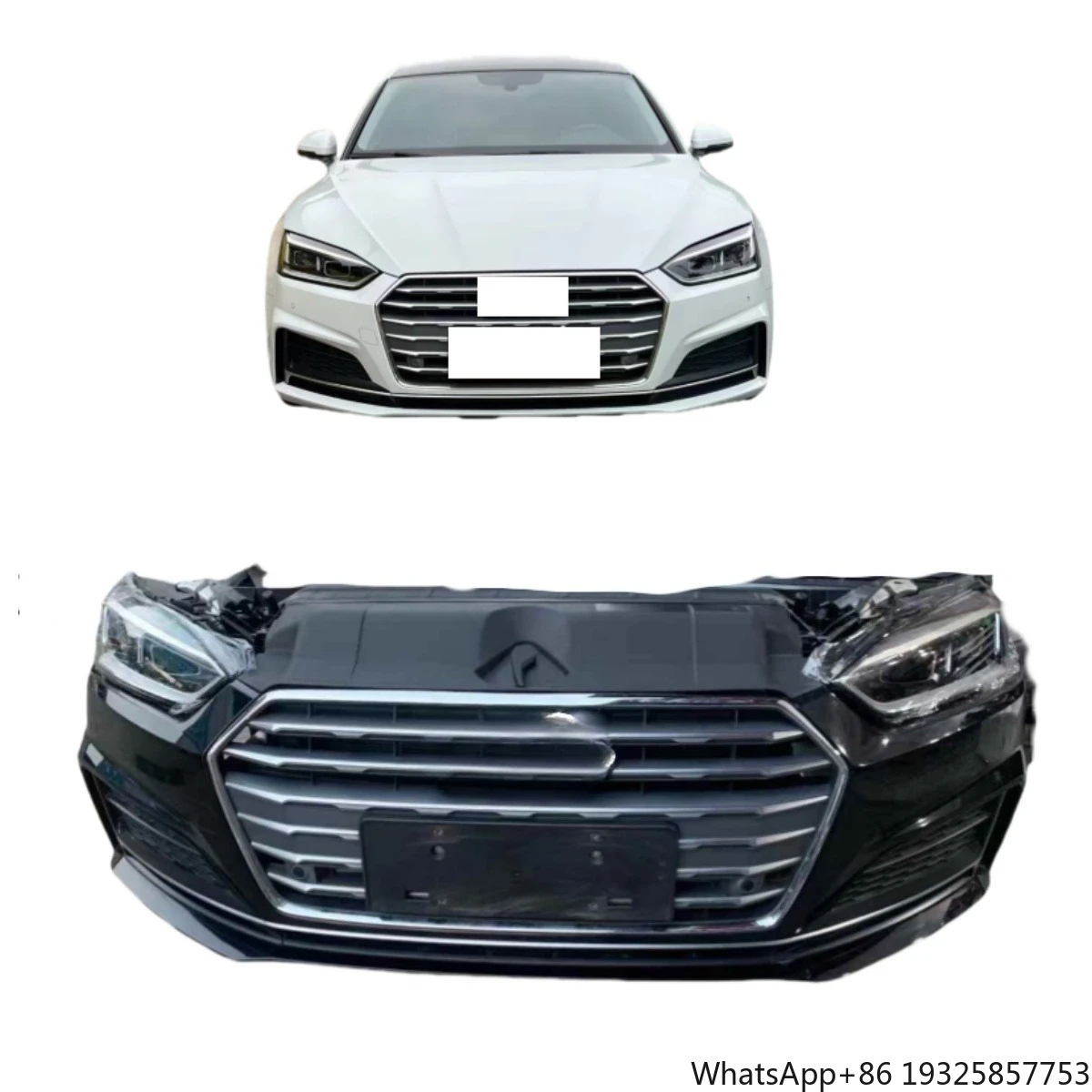 Front Bumper Assembly for the A5L Sport Version with Electronic Fan Grille Radiator Surrounding Tank Frame