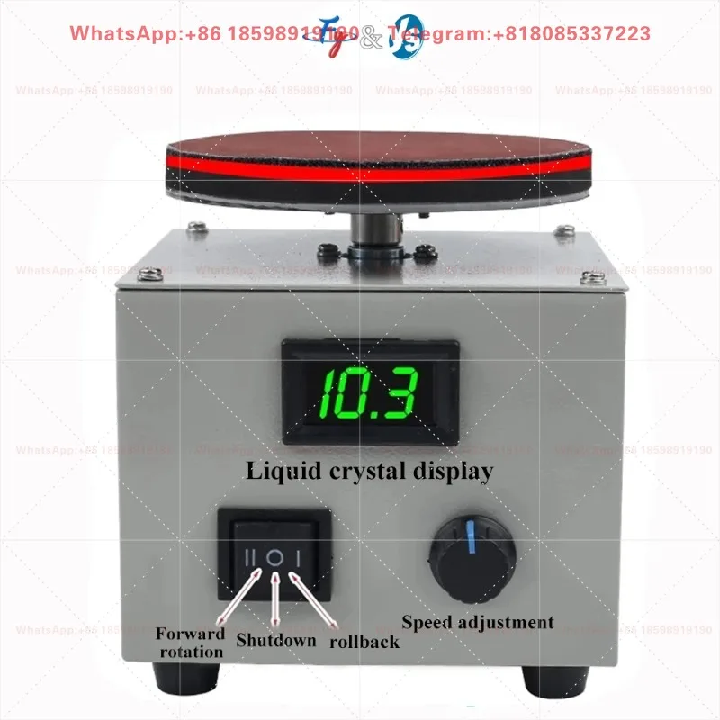 Small Electric Grinder with Sticky Sandpaper Disc - Multifunctional Polishing & Engraving Machine for DIY & Craft Work