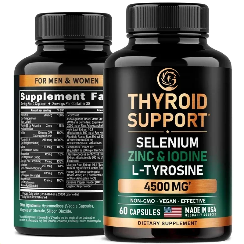 

Female Thyroid Supplement -20 in 1 Antioxidant and Immune Support - Vegetarian, Non GMO 60 Capsules