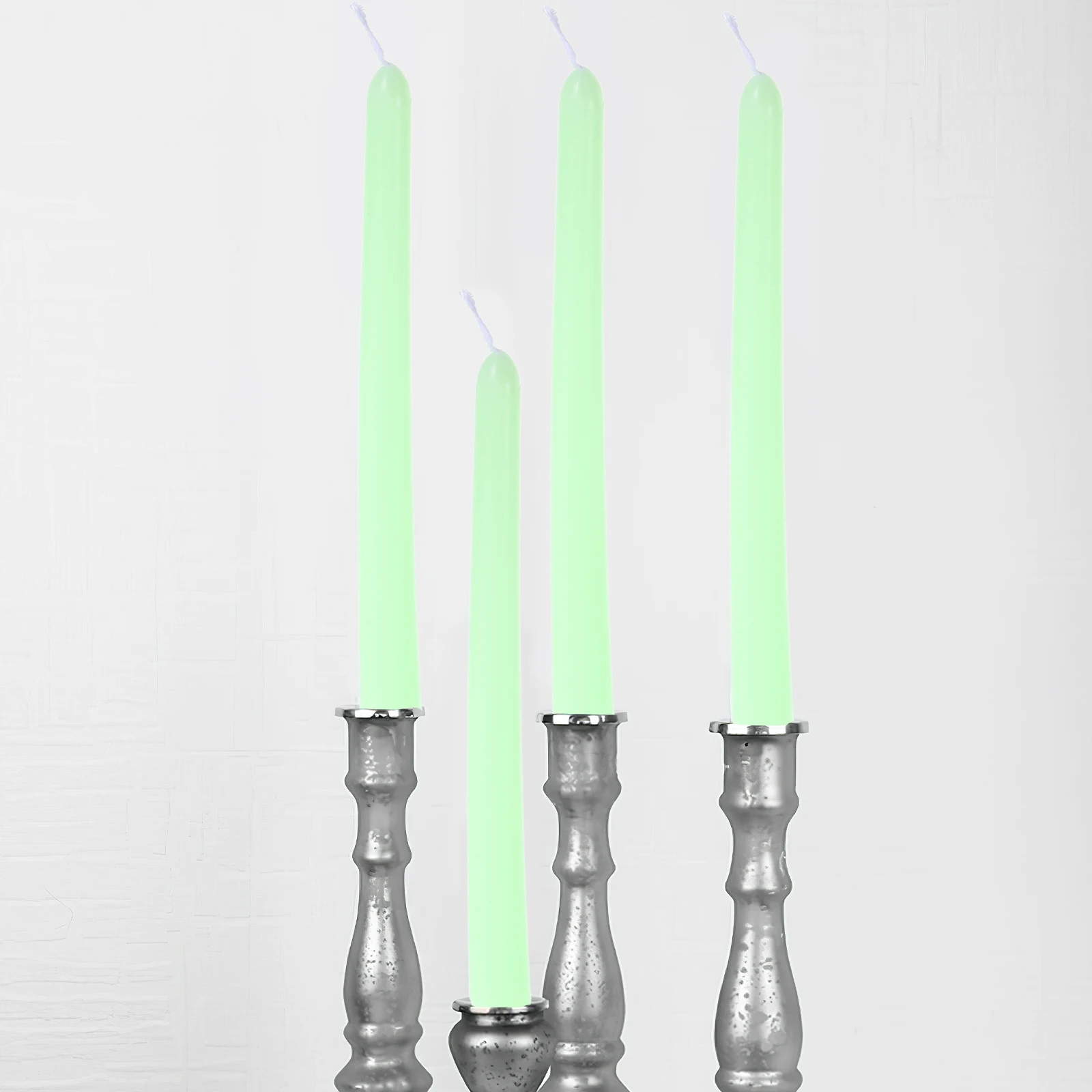 

4Pcs Tall Unscented Taper Dinner Candles Black 10 Inch Cotton Wick Smokeless Romantic Table Decor Long Burn Candles Decor