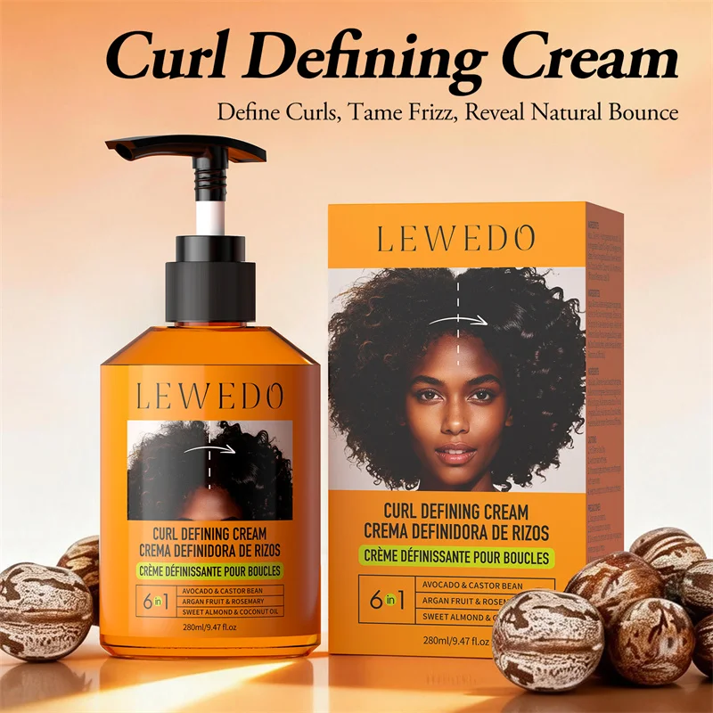 Curl Defining Cream Deep Nourish Moisturizing Enhance Curl Conditioner Repair Damaged Hair Styling Mousse Fluffy Wavy Curl Care