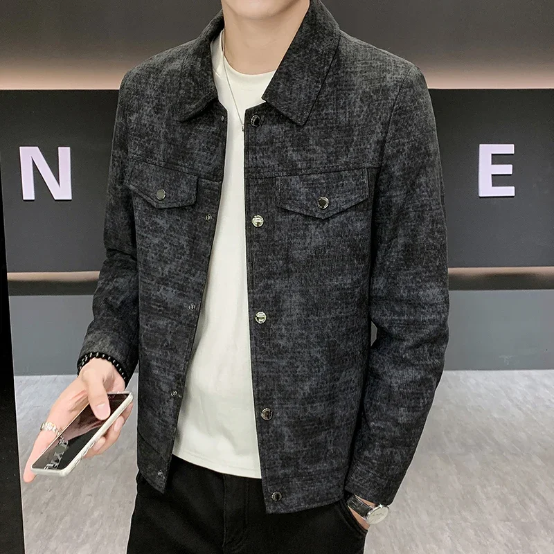 

2025Новая осенняя куртка для деловых мужчин M-4XL, высококачественное модное стильное универсальное модное и повседневное пальто