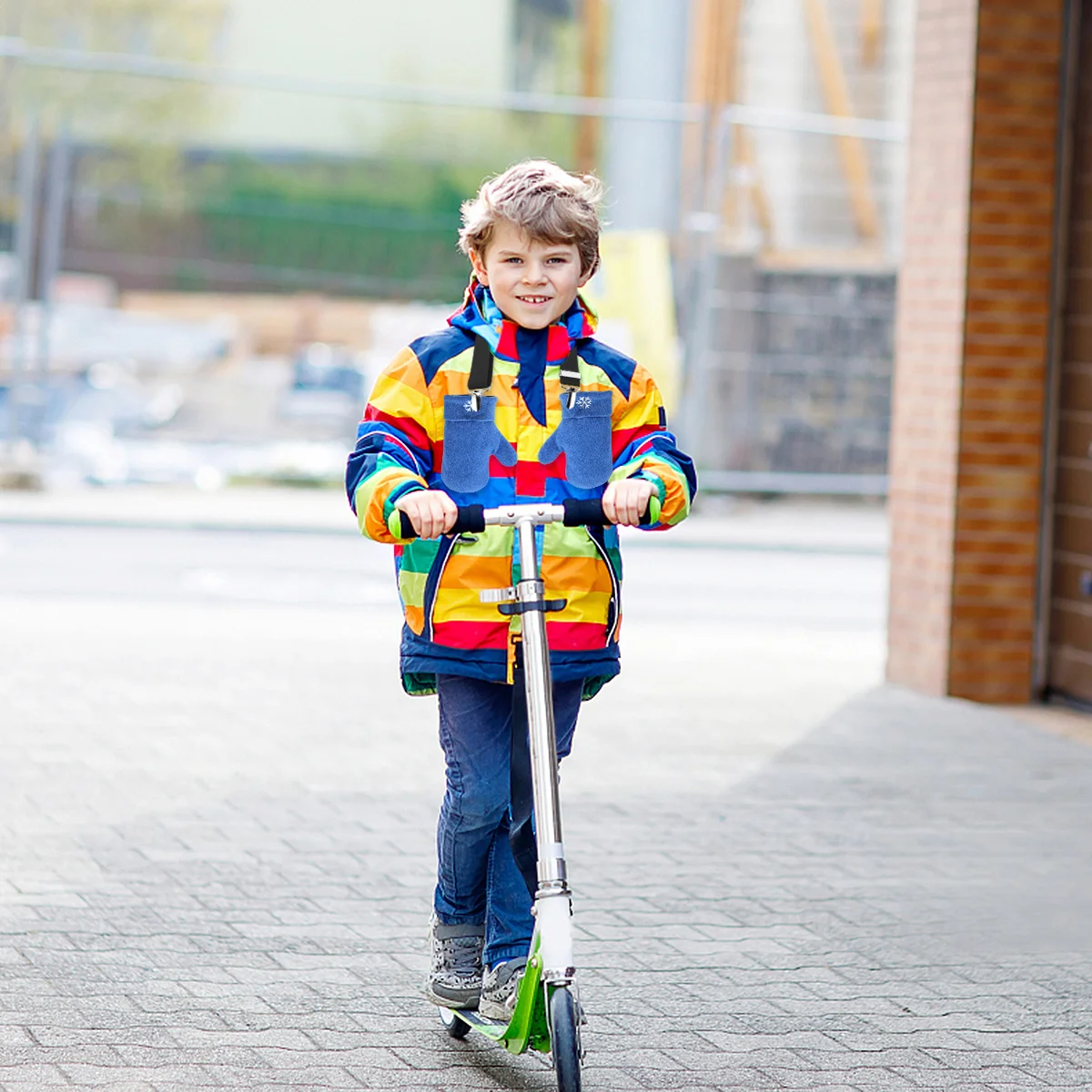 

2pcs Glove Clip Children Adjustable Elastic Gloves Catcher Mittens Clip Hat Hanger For Outdoor Winter Use Black