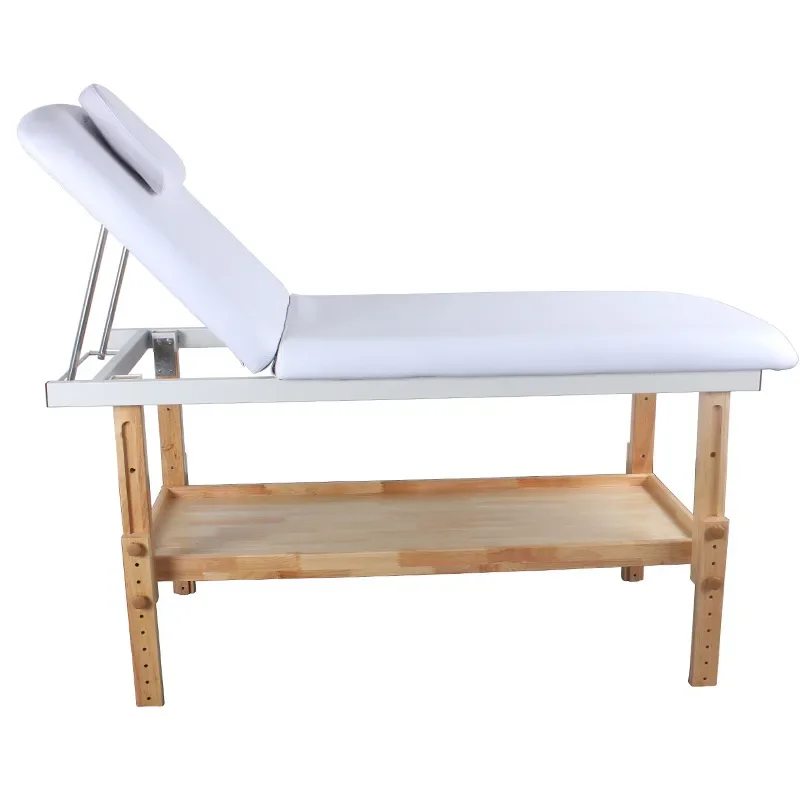 Wooden Massage Bed Adjustable Card Rod Beauty Tattoo Body Treatment Table 8340