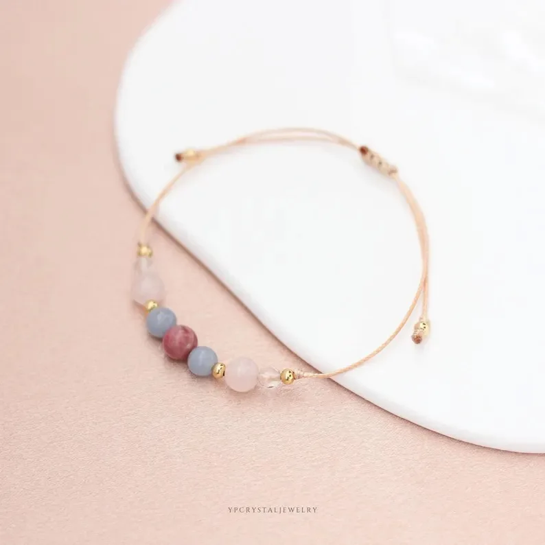Healthy pregnancy bracelet mom to be gift healing crystal jewelry custom bracelet fertility gift natural gemstone