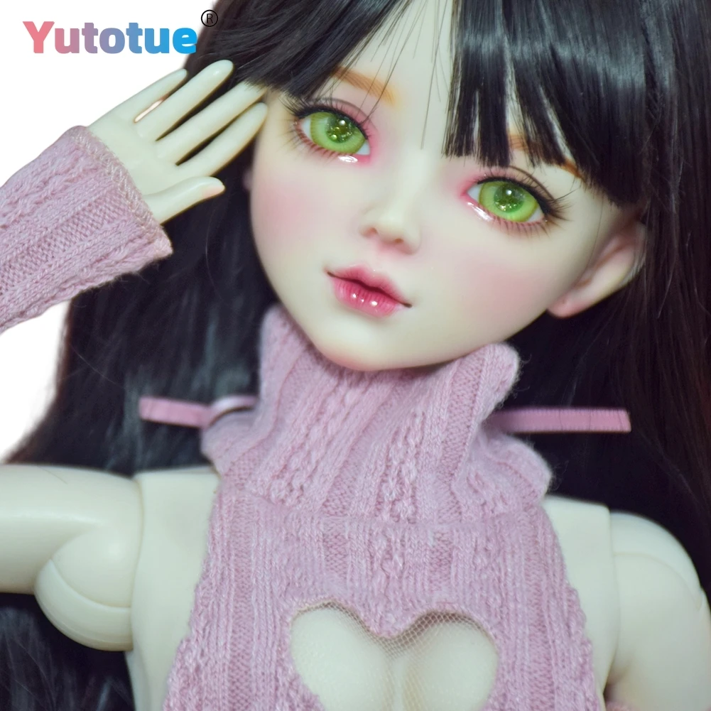 YUTOTUE 1/3 BJD Doll 56cm Green Eyes Female Doll with Full Set of Clothes and Accessories DIY Toys Children's Gifts