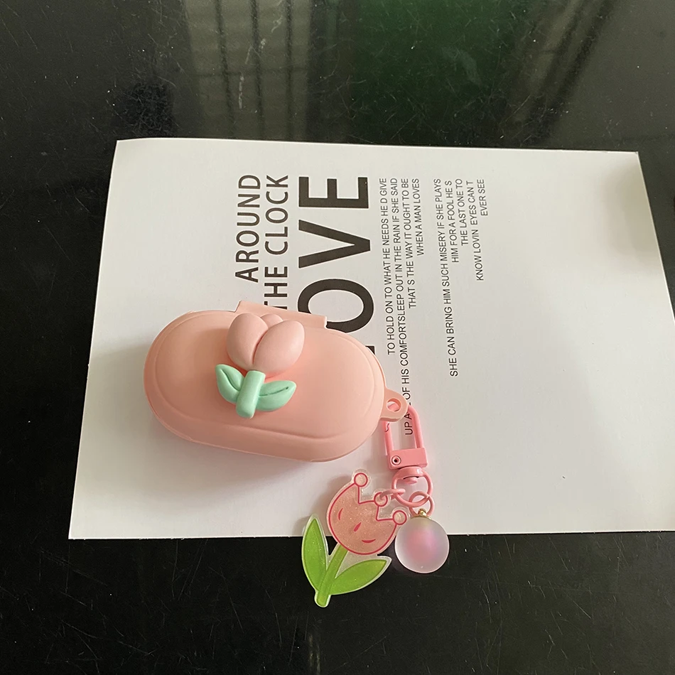 화웨이 프리버즈 SE 케이스, 패션 튤립 꽃 이어폰 커버, 실리콘 헤드폰 충전 박스, 프리버즈 SE 커버