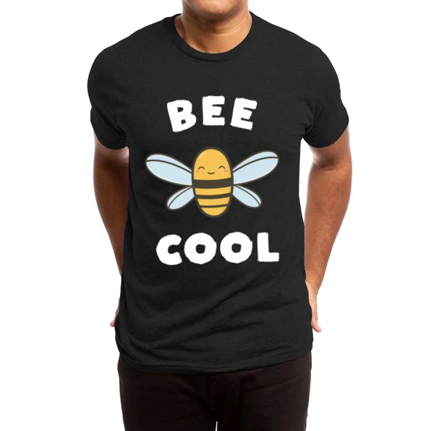 BEE COOL Printed Women's T-shirt 100% Cotton Loose Breathable Fabric Casual Commuter Style Summer 2024 Hot New