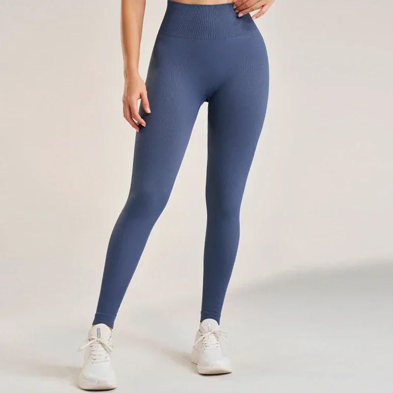 ヨガランニングスキニーストレッチボトムナインパンツ女性のスポーツフィットネスパンツハイウエストおなか引き締め速乾ヨガパンツ