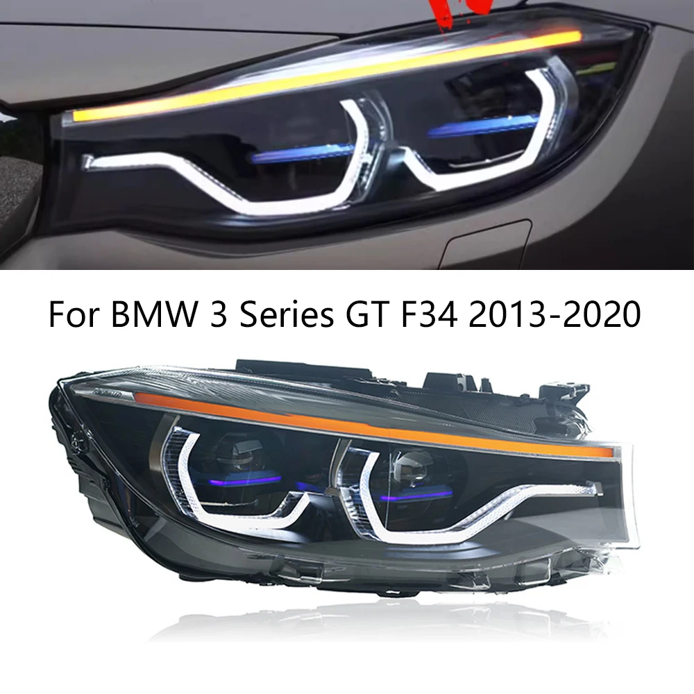 Car Front Lights For BMW F34 Led Headlights 3-Series GT F34 2013-2020 Accessories Upgrade High Configure Led Headlamp Assembly