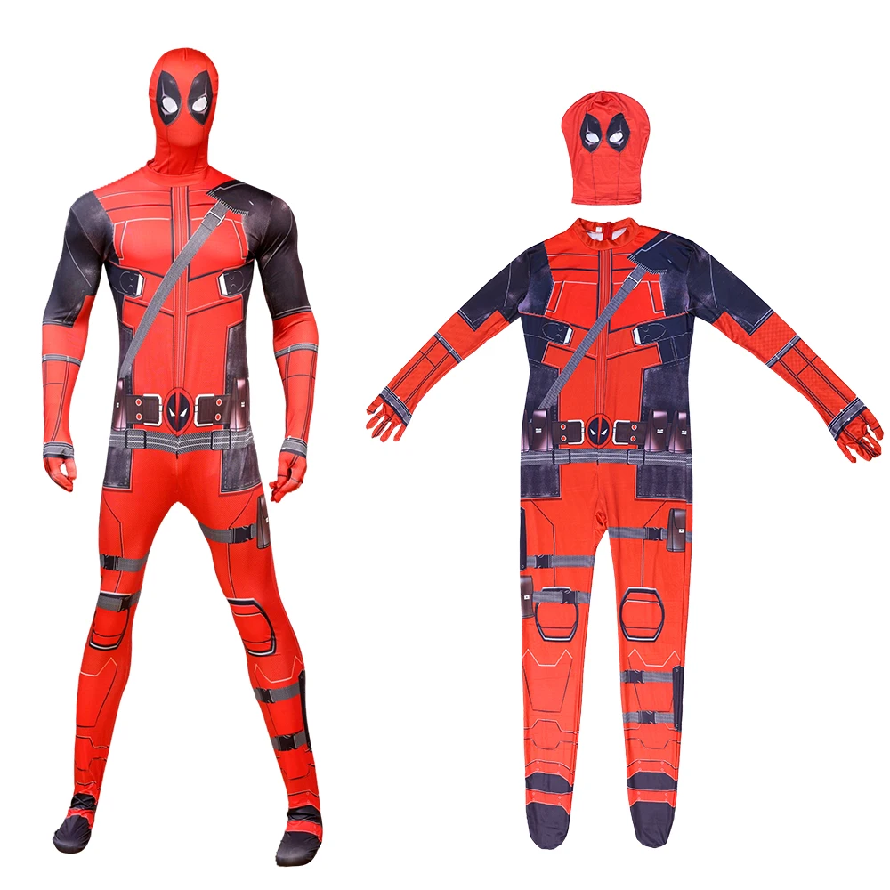 Kids Deadpool Cosplay Costume Superhero Gifts Deadpool Jumpsuit Kids Costumes Superheroes Children Suit Halloween Child Costume image 5