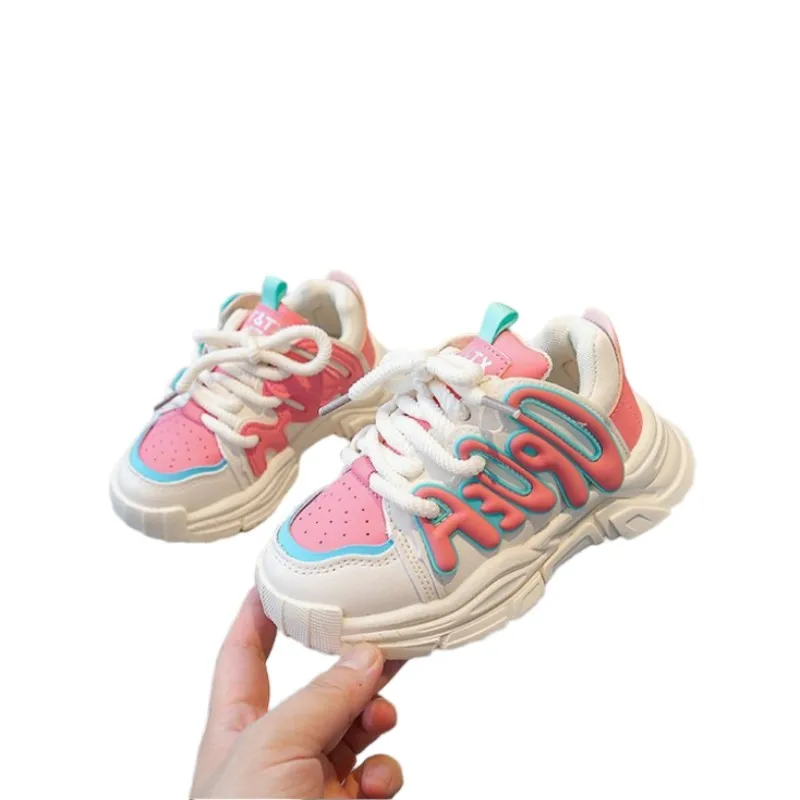 Новинка 2025 года, детская повседневная обувь, кожаные дышащие кроссовки унисекс с противоскользящей мягкой подошвой, всесезонные