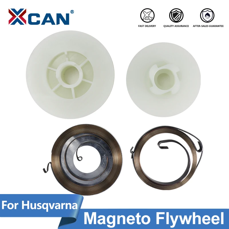 

XCAN 3 шт. электрическая бензопила легкий стартер шкив с 2 пружинами подходит для бензопилы 4500 5200 5800 45cc 52cc 58cc запасные части для бензопилы