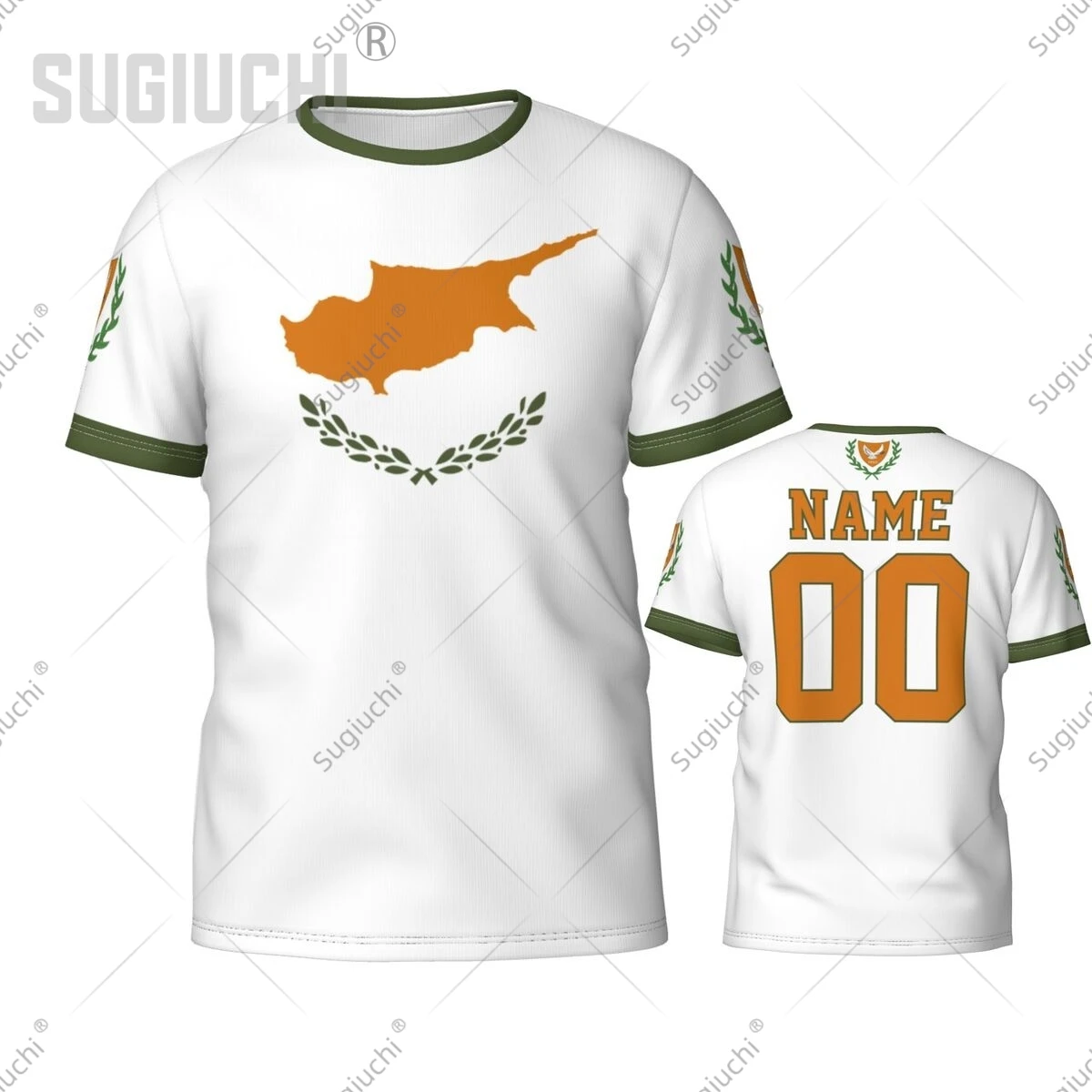 Custom Name Number Cyprus Flag Emblem 3D T-shirts For Men Women Tees team Clothes Soccer Football Fans Gift T shirt
