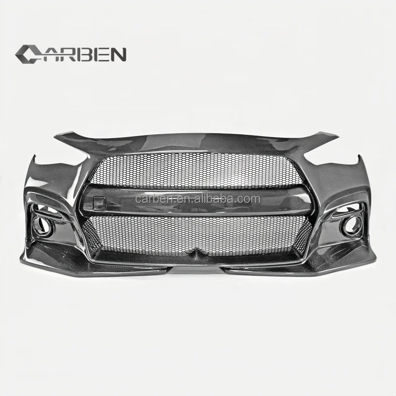 

Передний бампер из углеродного волокна для Infiniti Q60 CV37 17, автомобильный бампер типа EPA V1.