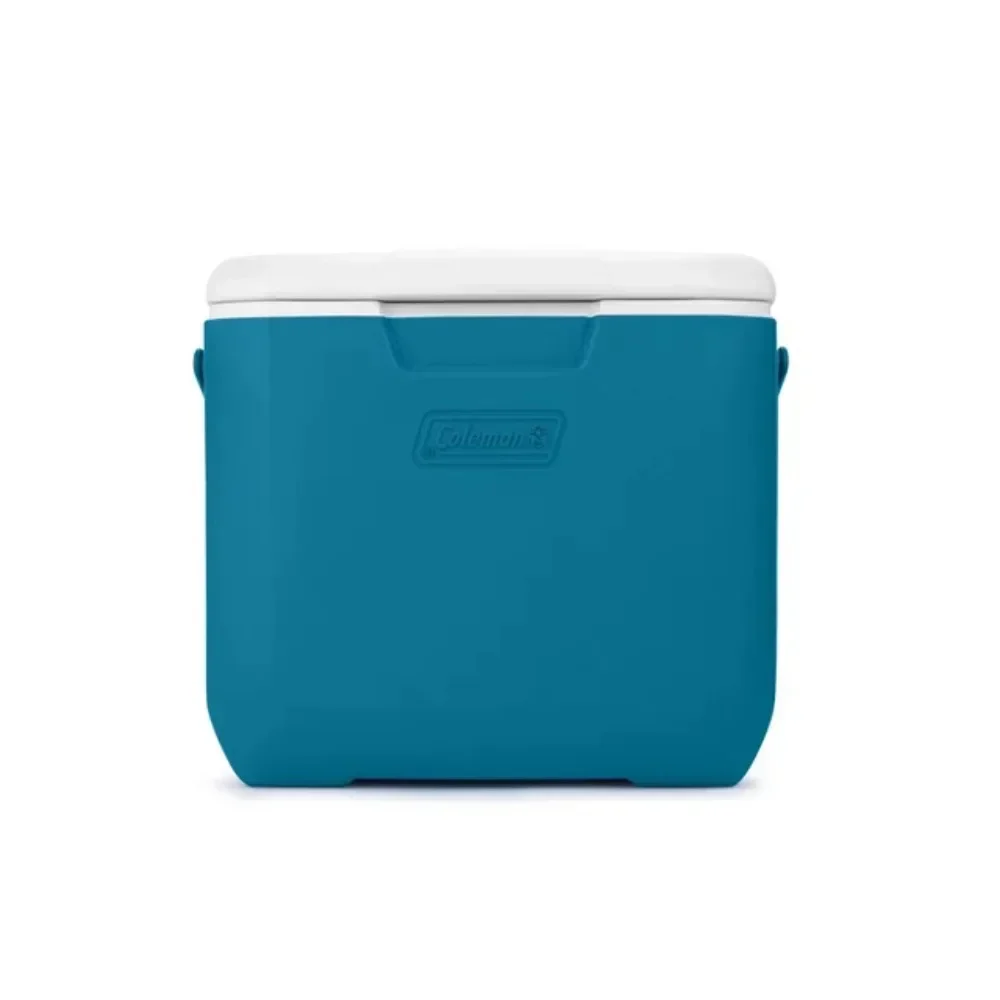 

L # Chiller 30-Quart Portable Hard Cooler, Blue, Top's Smoother Surface Cleans Down Easily Holds Up To 25 Cans With 15 Lbs. Of I