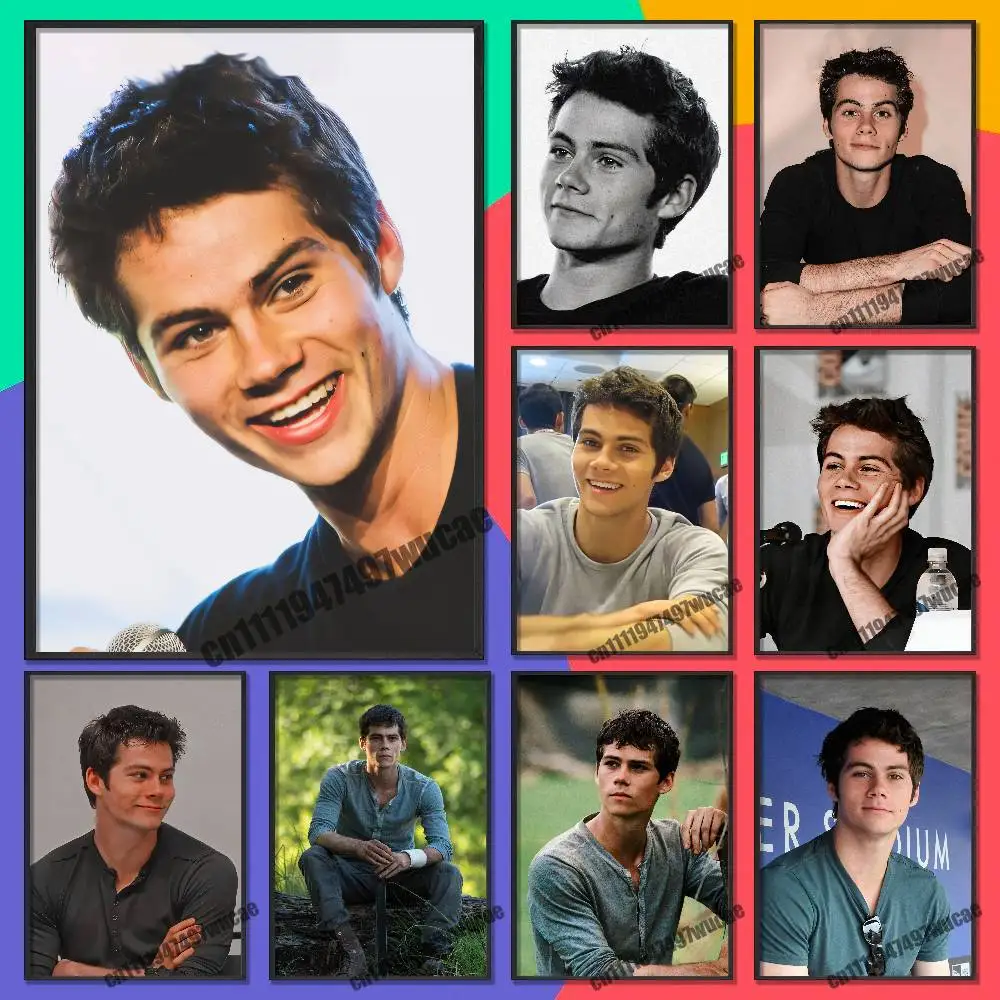 For Dylan O Brien Obrien Poster Cover Sticker Paper Home Decoration Custom Self-adhesive Souvenirs Playbill