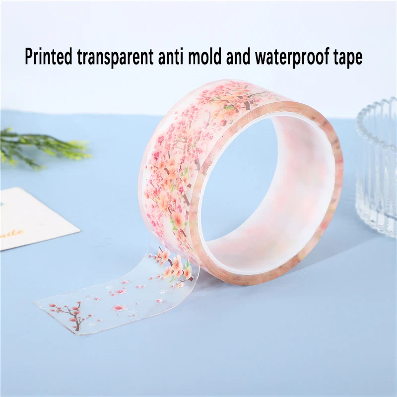 Printed anti mold and waterproof tape, beautiful seam adhesive for kitchen, stove, bathroom, and toilet gaps