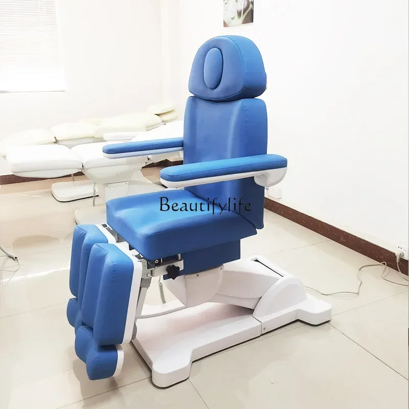 

06Electric Lifting Beauty Bed Nail Art Soaking Foot Split Leg Multifunctional Professional Pedicure Chair