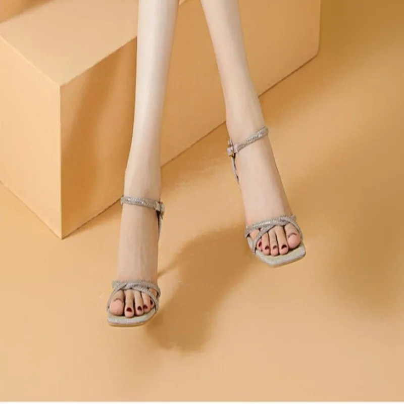 Comemore New Women's Slim High Heel Sandals, Women's Party Shoes, Bridal Bride Glamorous Sandals, Designer High Heel Sandals