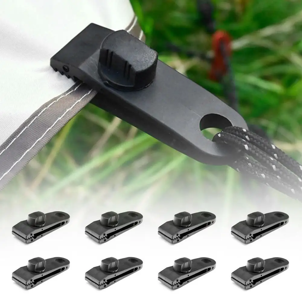 

Tent Canopy Clip Outdoor Wind Rope Reusable Clamps Awning Camping Mountaineering Accessories Tarpaulin Shelters Buckle Q8P4