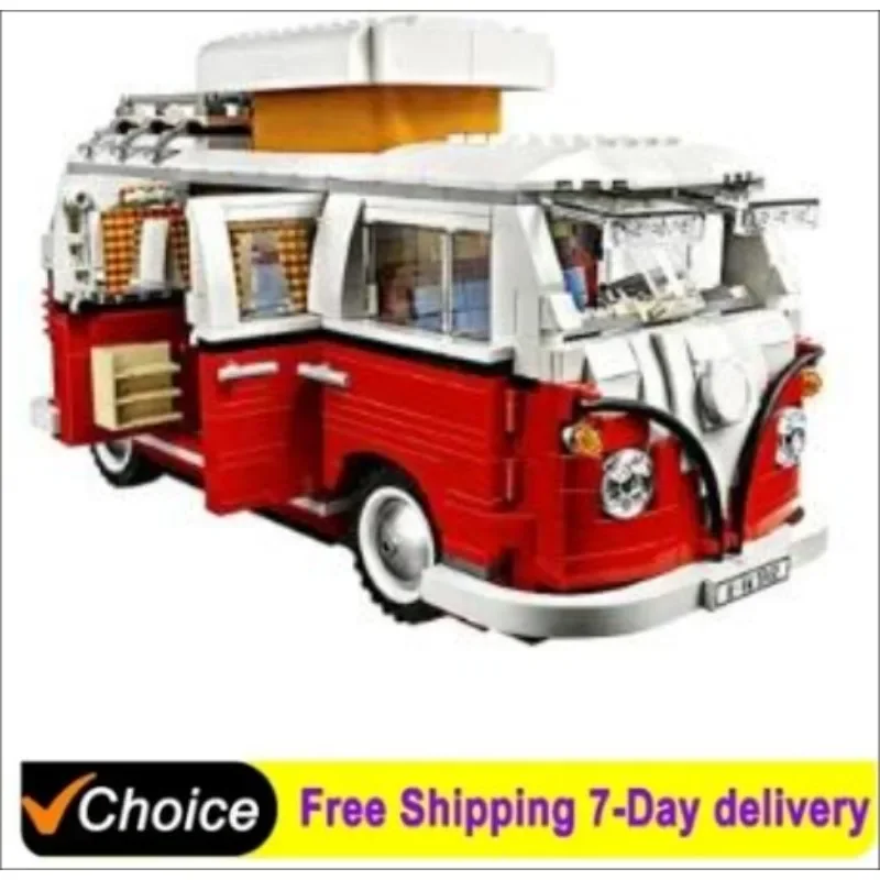 1354PCST1 Camper Bricks Van Car Bluding Blocks high-techc Ideas Bus Compatible 10220 Toys for Kid  Birthday Gift