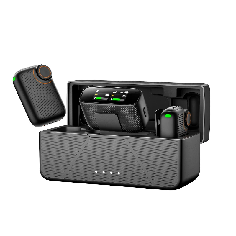 

New one-to-two wireless collar clip microphone dedicated AI noise reduction recording wireless for live broadcast