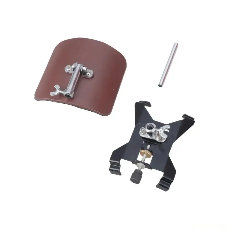 1Pc Modern Metal Clamp Guitar Rest Ergonomic Base Secure Holder Metal Texture Suitable for Enhancing Musical Performances