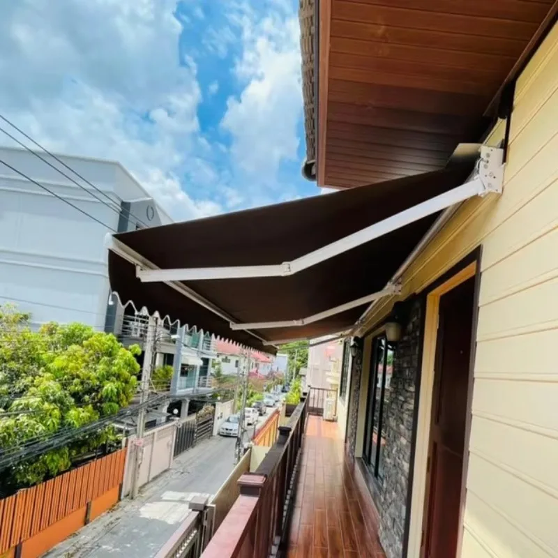 

Custom Heavy Duty Waterproof Fabric Aluminum Outdoor Motorized Awning Balcony Retractable Awning
