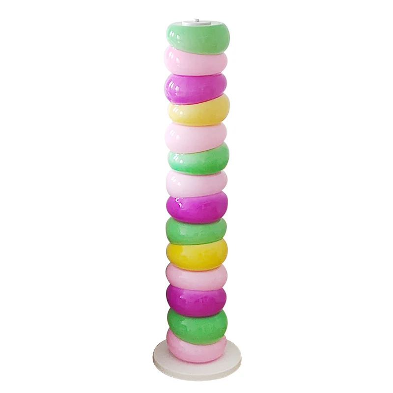 Cheese rainbow pile string candy living room sofa side floor lamp cream wind bedroom children atmosphere lamp