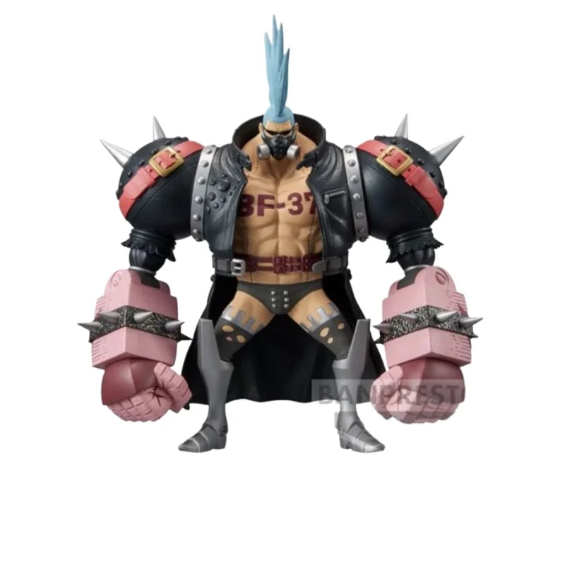 Versão teatral bandai banpresto dxf uma peça vermelho franky ornamentos periféricos jogo na moda anime figura modelo decoração boneca