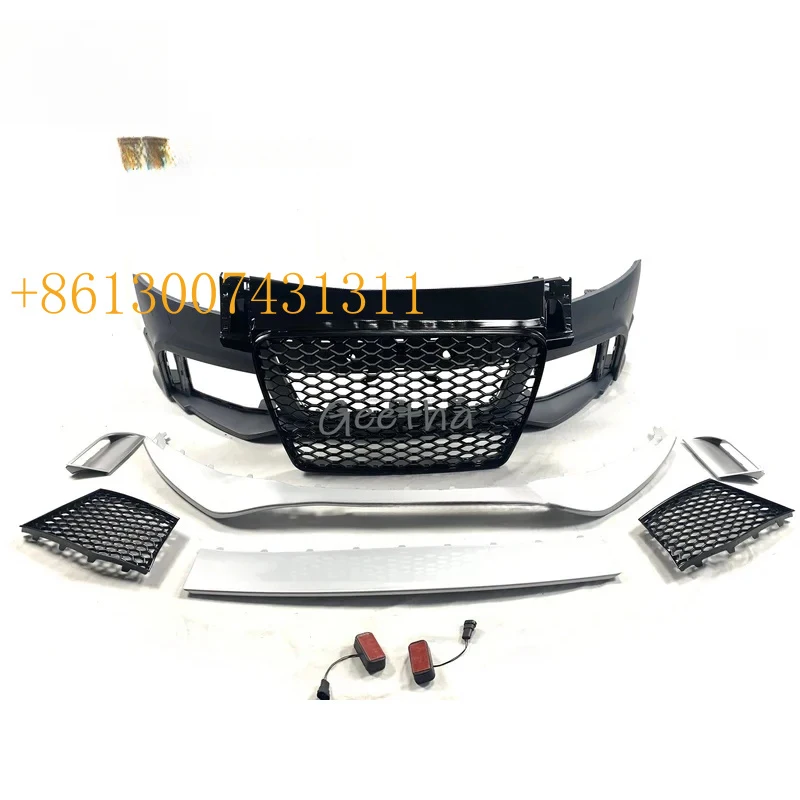 FactoryFront Bumper With Grille Body Kit Fit TT 2008-2014 Style Exterior Refit Parts