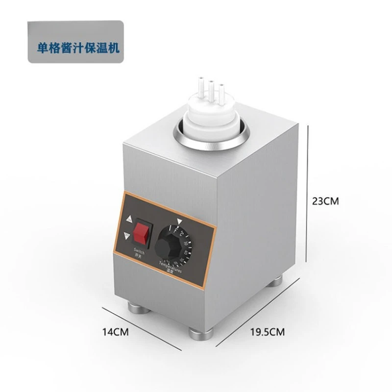 1/2/3/4 Grid Sauce Insulation Machine Commercial Sauce Machine Constant Temperature Container Chocolate Sauce