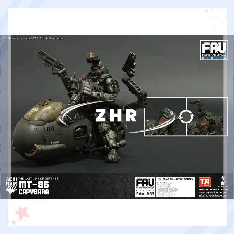 In Stock Acid Rain War Acid Rain FAV-A33 MT-86 Capybara Animation Model Action Figure Toy Collection Gift